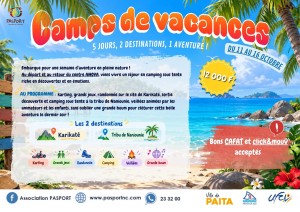 Camp vacances PASPORT à Karikaté et Naniounie – Octobre 2026