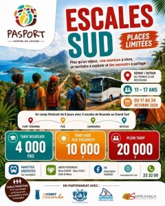 Camp vacances ados Escales Sud en Nouvelle-Calédonie avec PASPORT – Octobre 2026