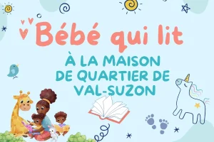 Bébé qui lit à Val Suzon dumbéa